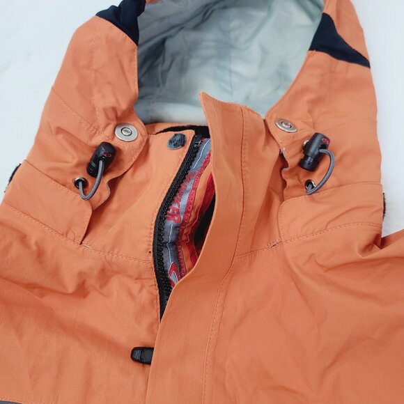 Marker Men's Orange Grey Gore-Tex Long Sleeve Full Zip Windbreaker Jacket Size L - Picture 7 of 15